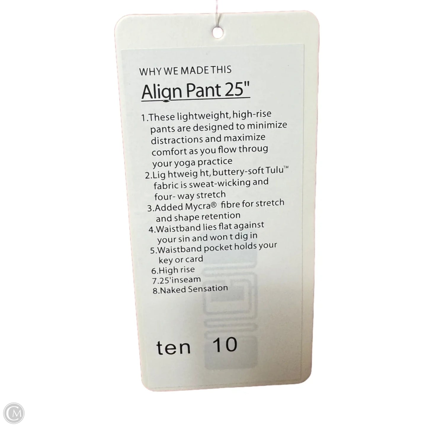 Align Pants 25” Athletic Leggings By Lululemon In Red, Size: 10