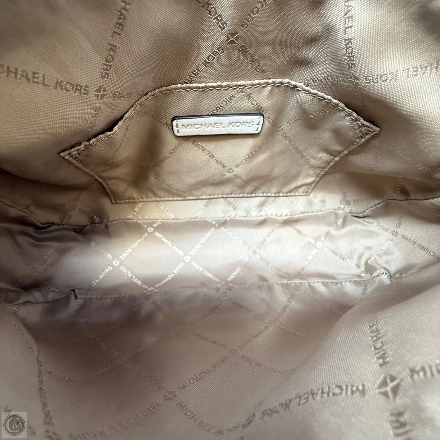 Carmela Shearling & Pebbled Leather Convertible Pouchette Crossbody Bag By Michael By Michael Kors, Size: Medium
