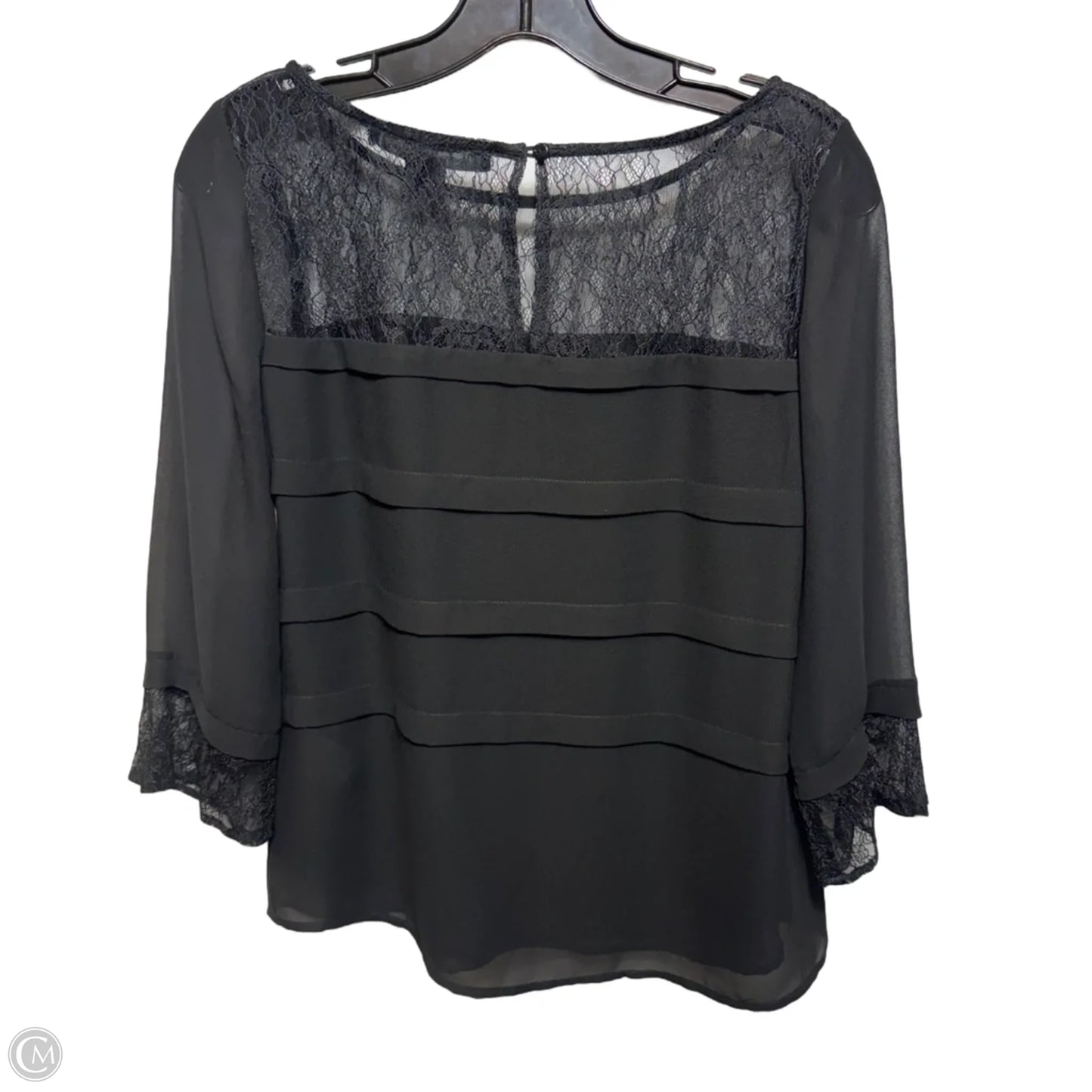 Top 3/4 Sleeve By French Connection In Black, Size: 6