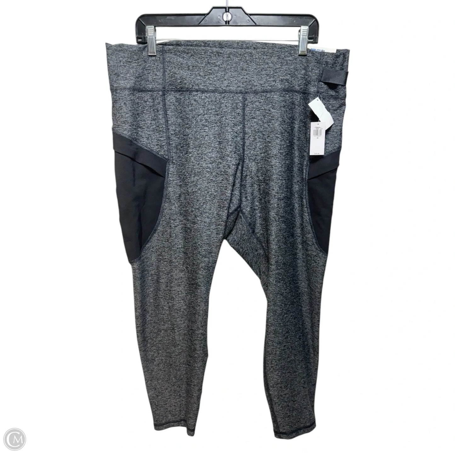 Athletic Leggings By Old Navy In Grey, Size: 2x
