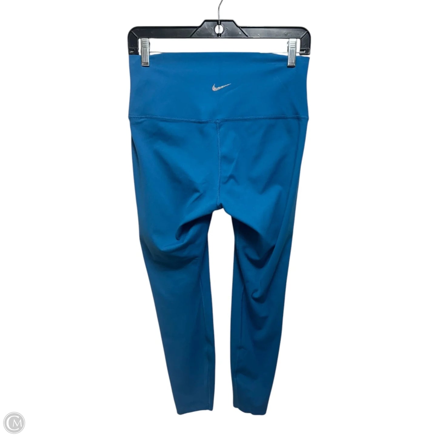 Athletic Leggings By Nike Apparel In Teal, Size: L