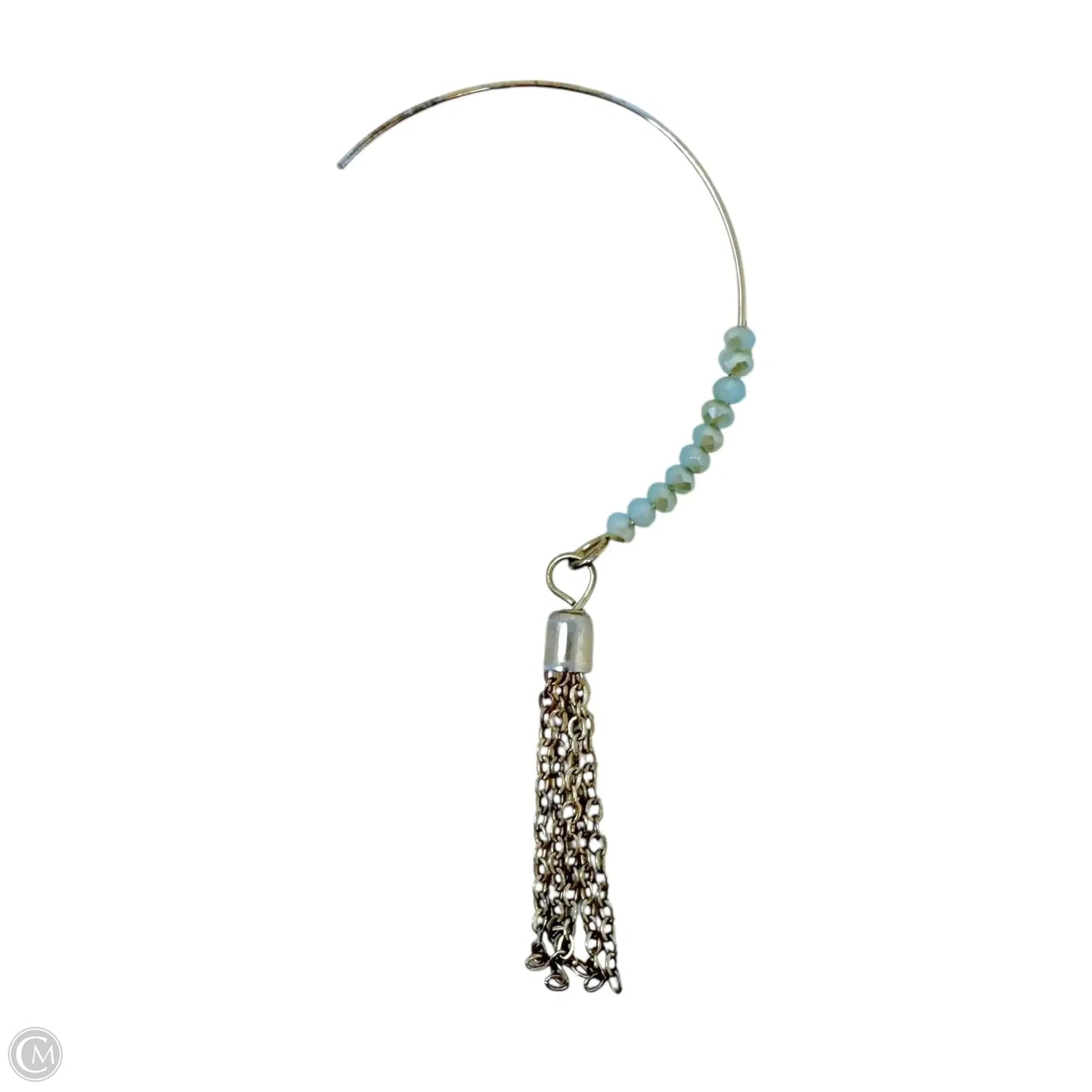 Half Hoop Gemstone Tassel Earrings Dangle/drop By Clothes Mentor