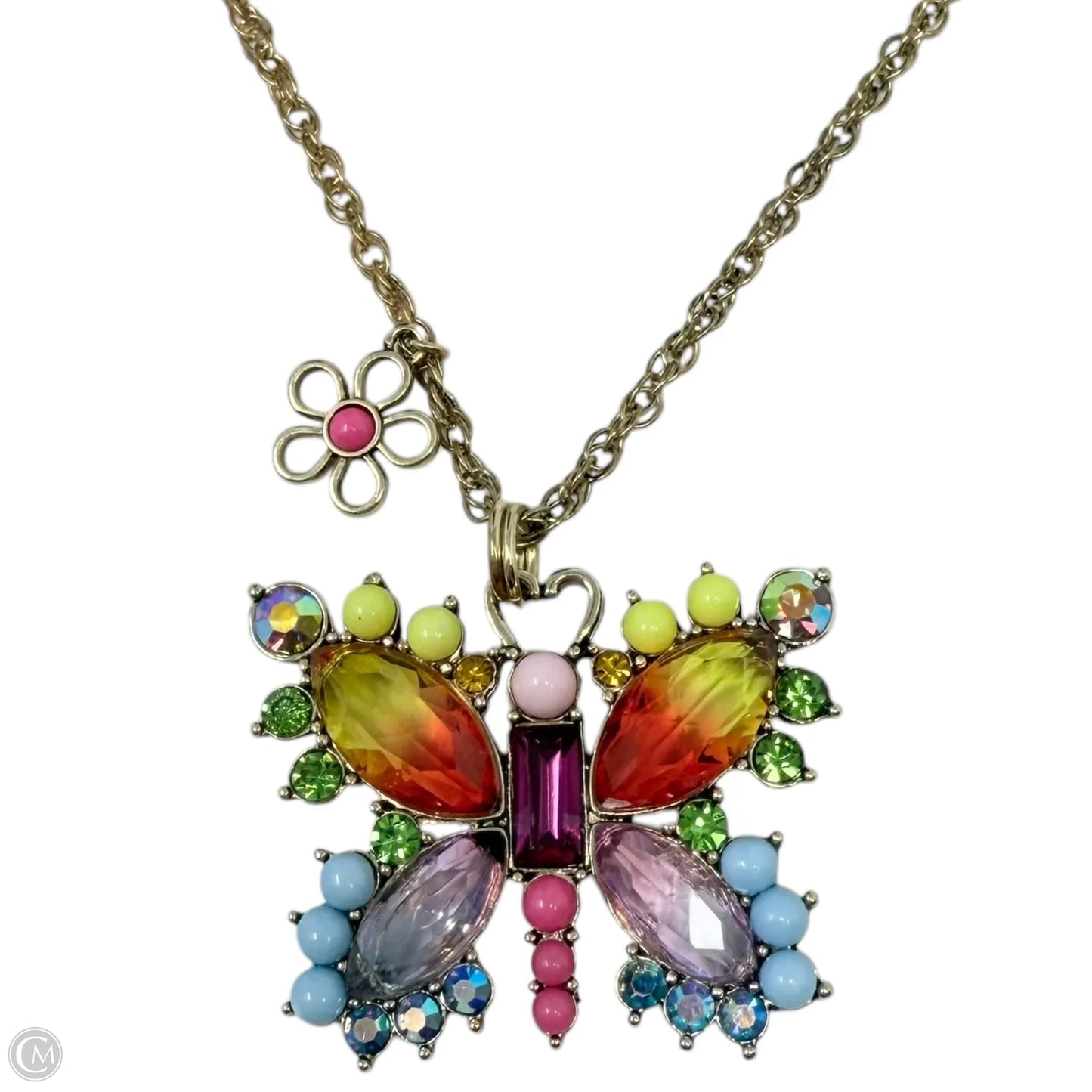Love Fest Butterfly Adjustable Slide Necklace By Betsey Johnson
