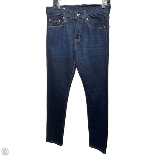 Jeans Flared By Levis In Blue Denim, Size: W34xL32