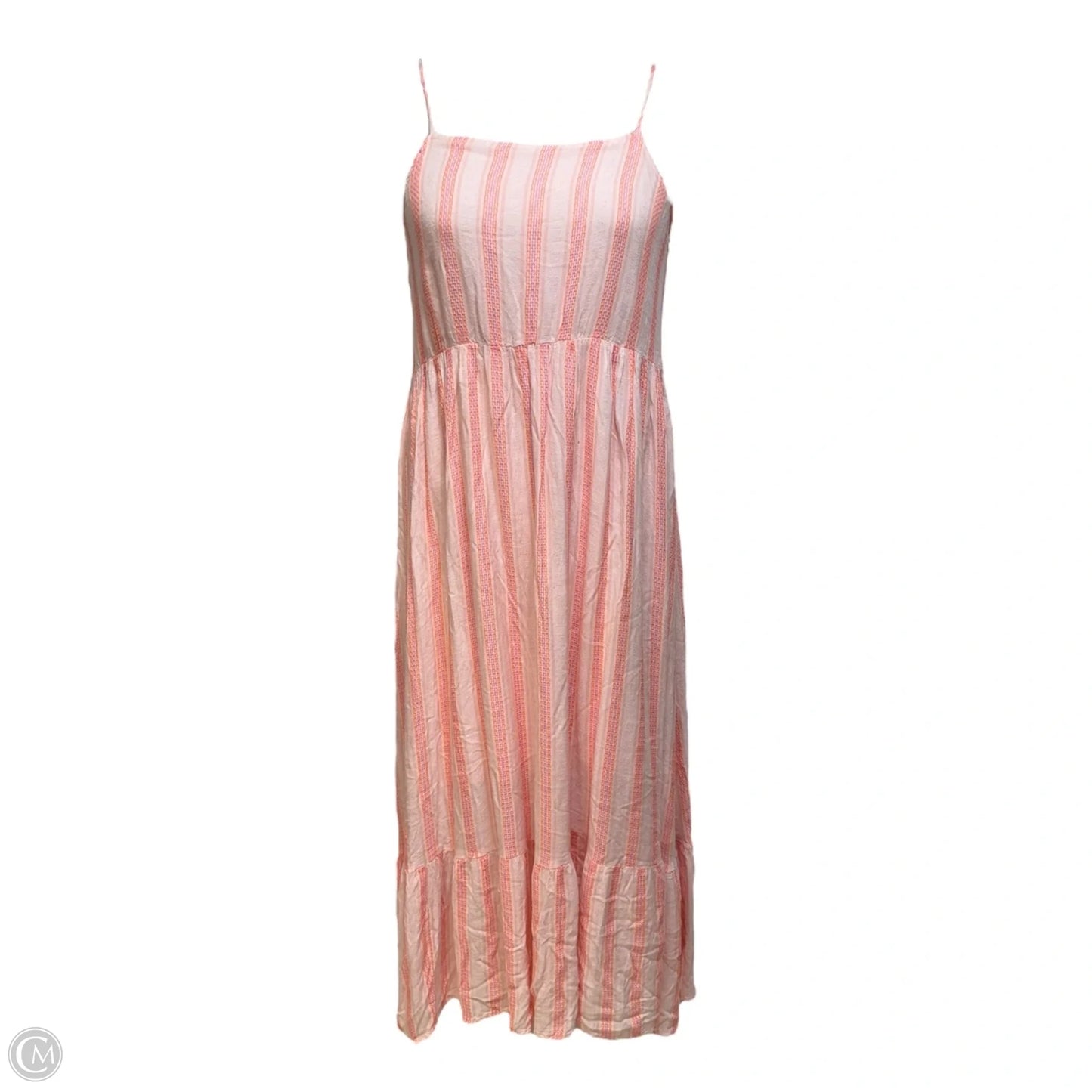 Tiered Low Back Dress Casual Maxi By FRNCH In Pink, Size: M