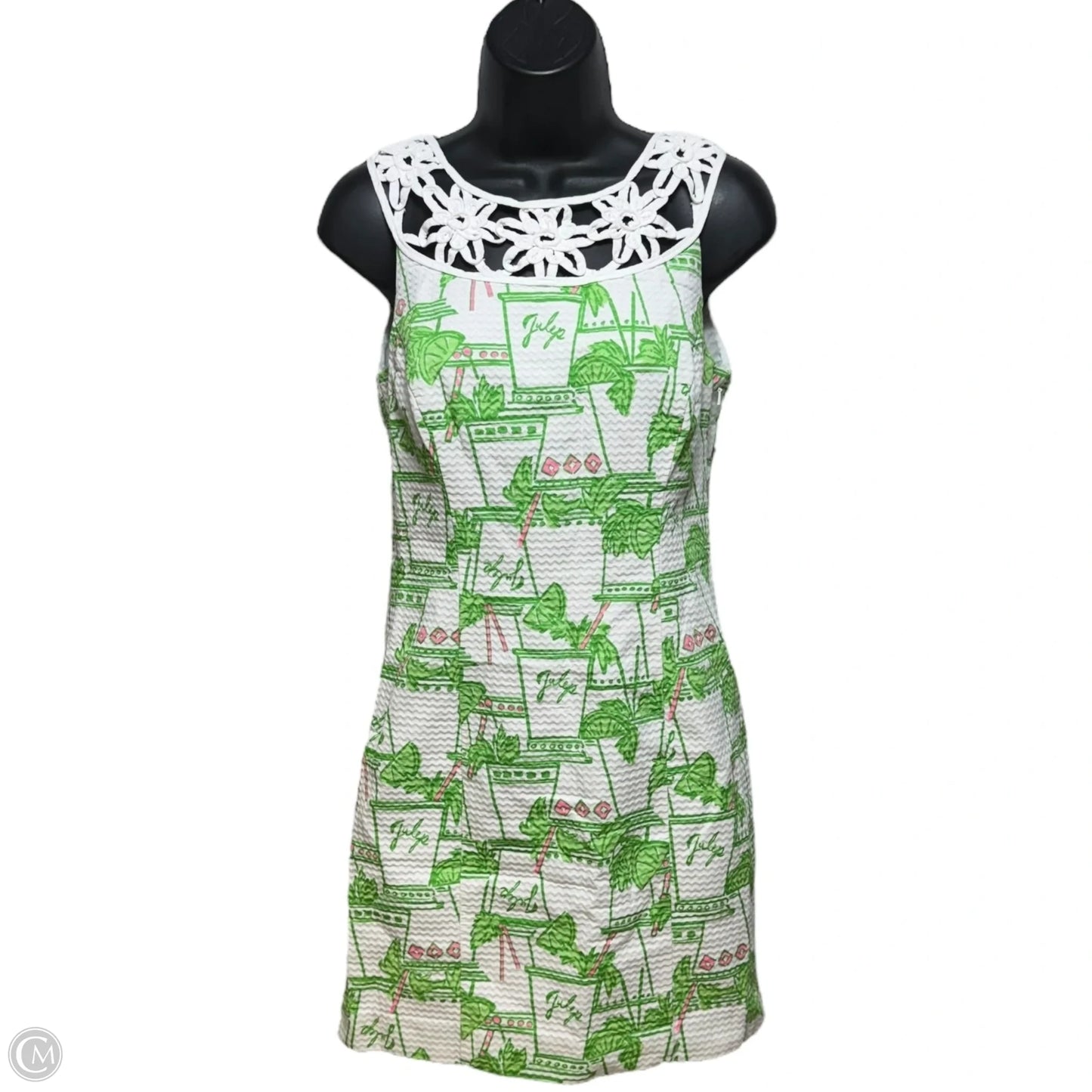 Lacina Dress Designer By Lilly Pulitzer In Resort White Just Add Mint, Size: 2