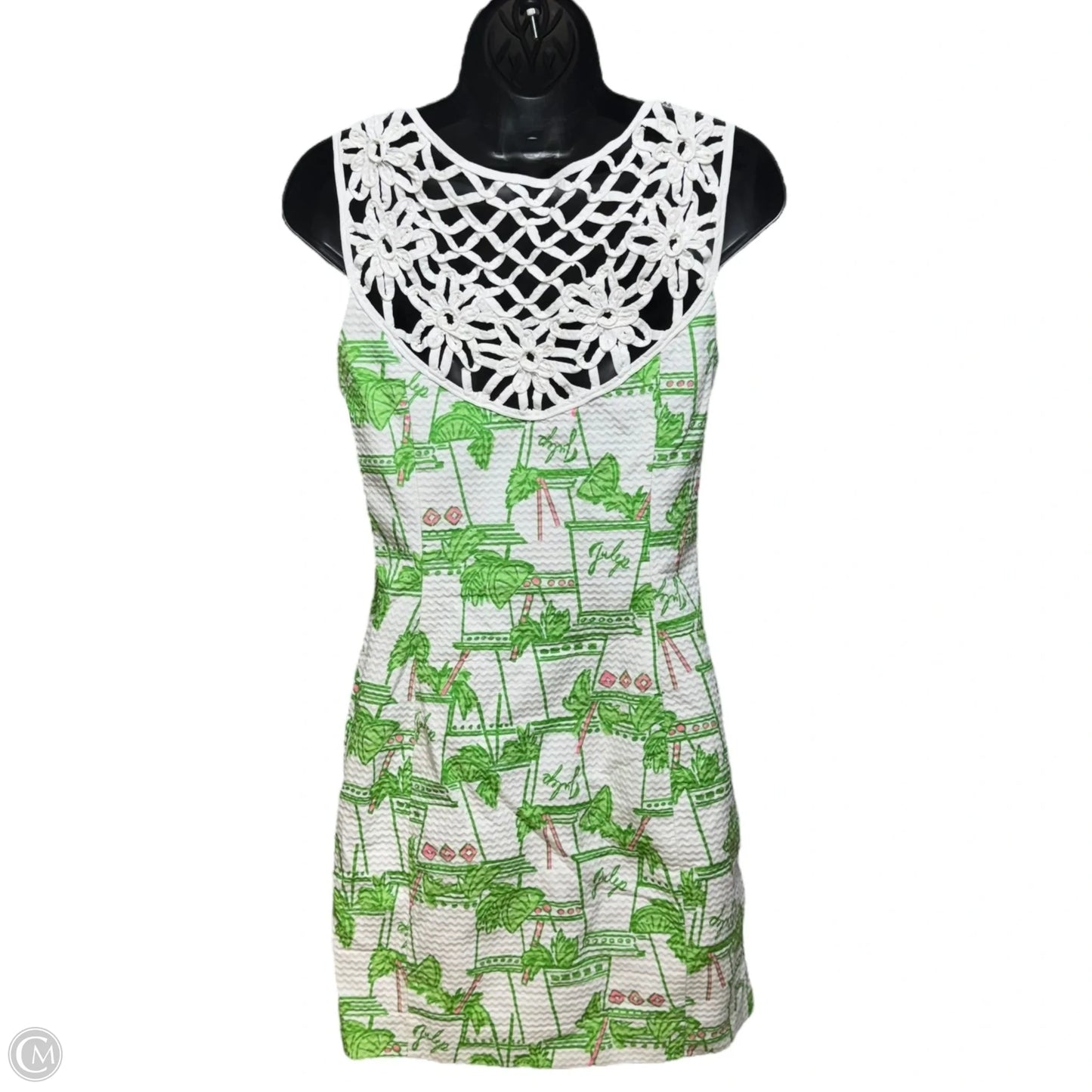 Lacina Dress Designer By Lilly Pulitzer In Resort White Just Add Mint, Size: 2