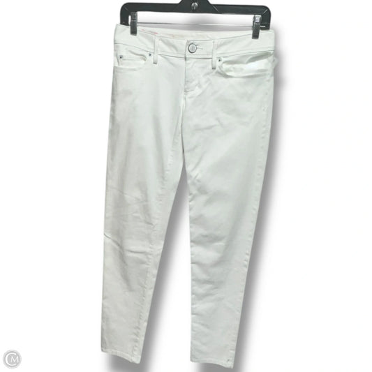 South Ocean High Rise Skinny Jeans Designer By Lilly Pulitzer In Resort White, Size: 0