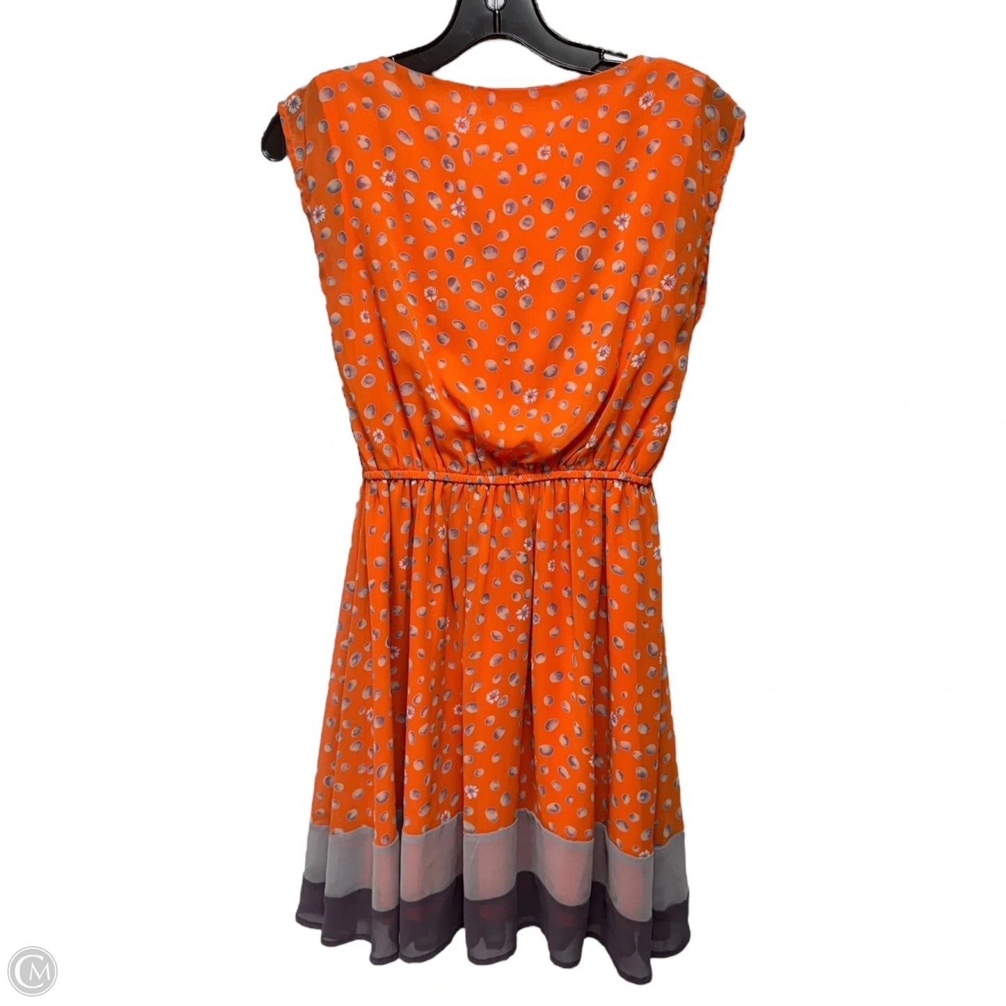Silk Blend Dress Casual Midi By Ya In Orange, Size: S