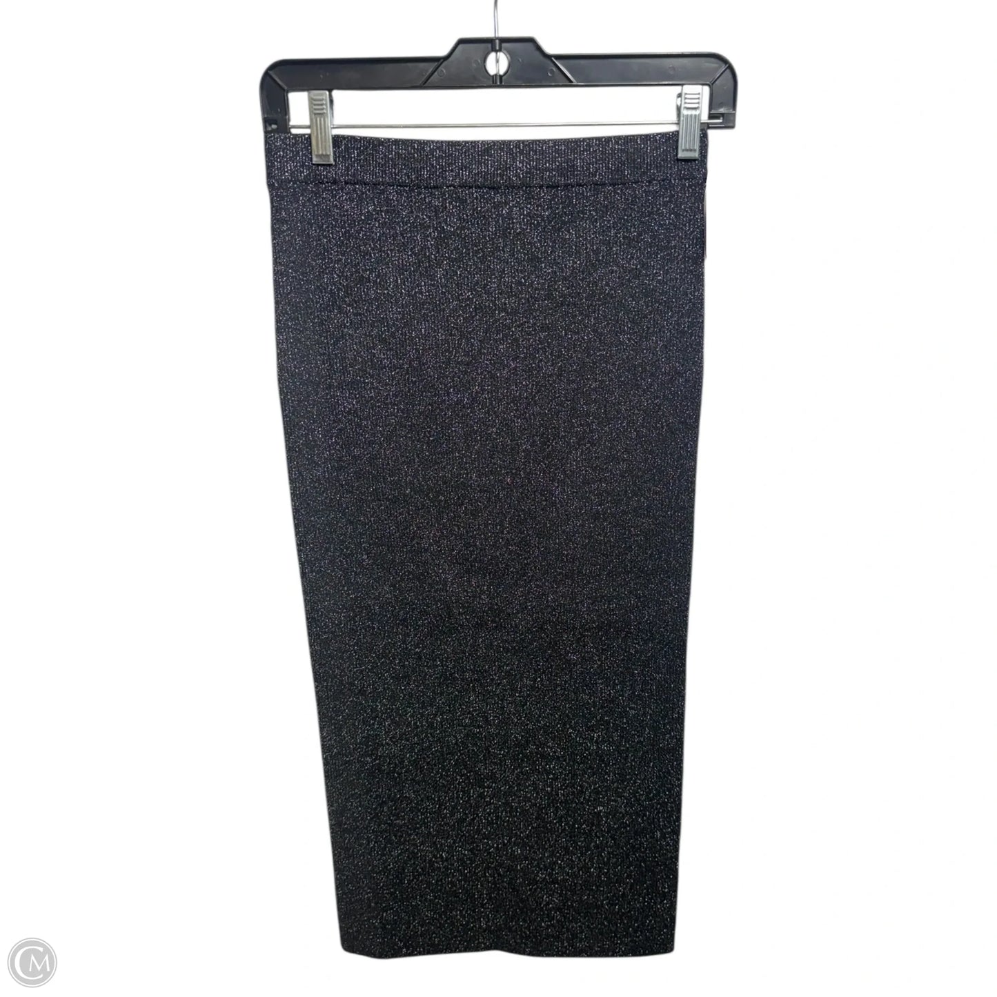 Metallic Knit Skirt Maxi By Club Monaco In Black, Size: S