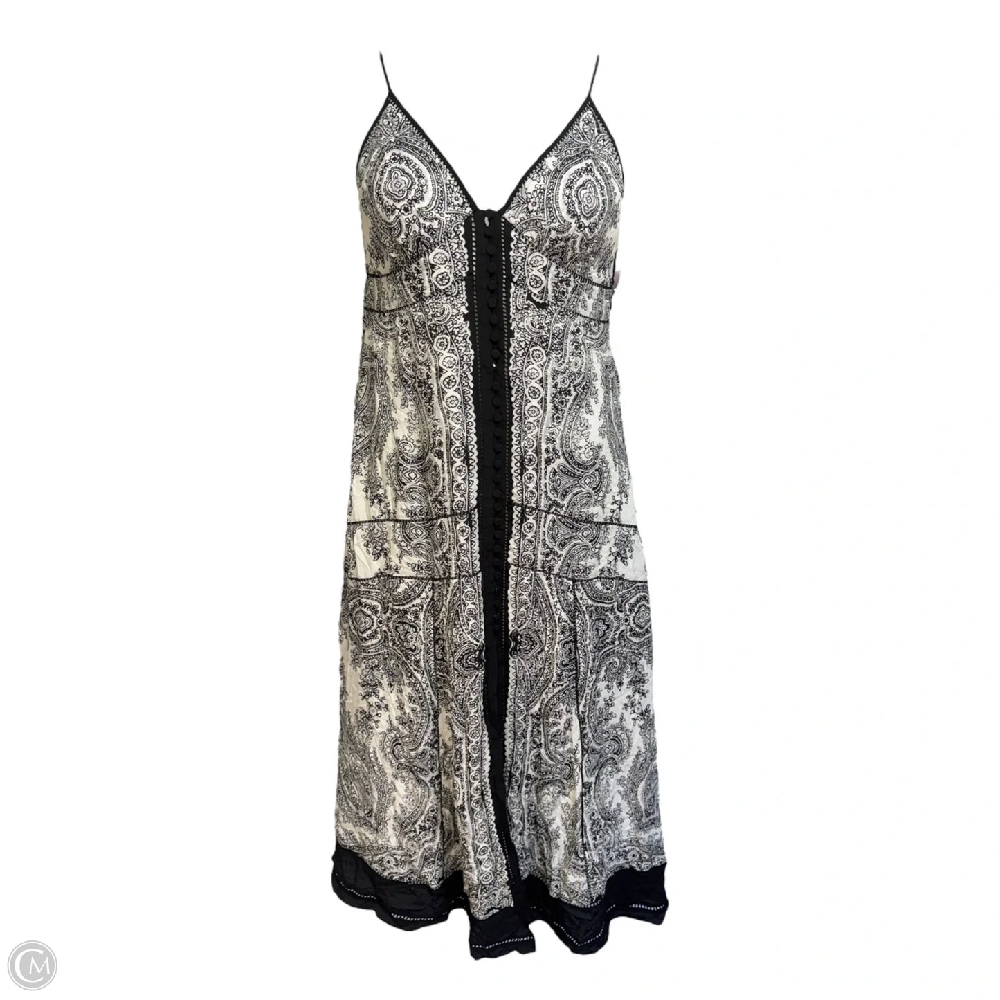 Dahlia Rafaela Dress Designer By All Saints In Black & White, Size: 10