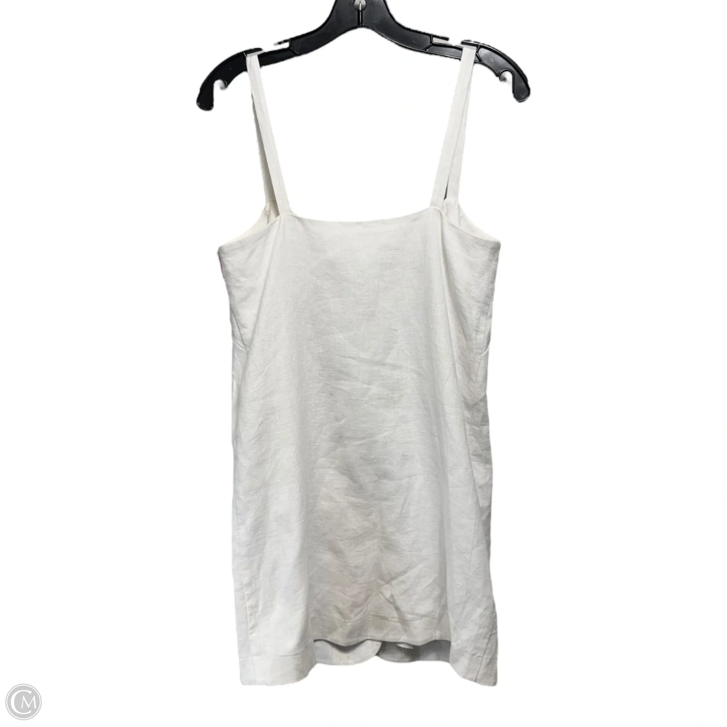 Claudia Dress In Linen By J. Crew In White, Size: M
