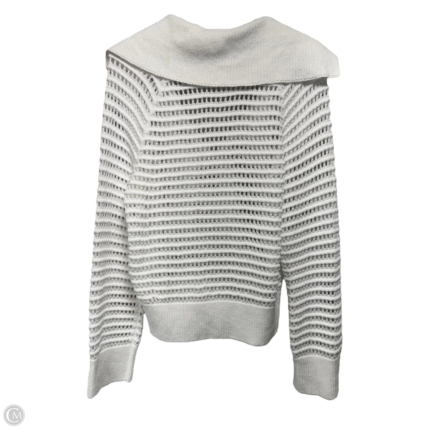 Crochet Sailor-Collar Sweater By J. Crew In White, Size: XS