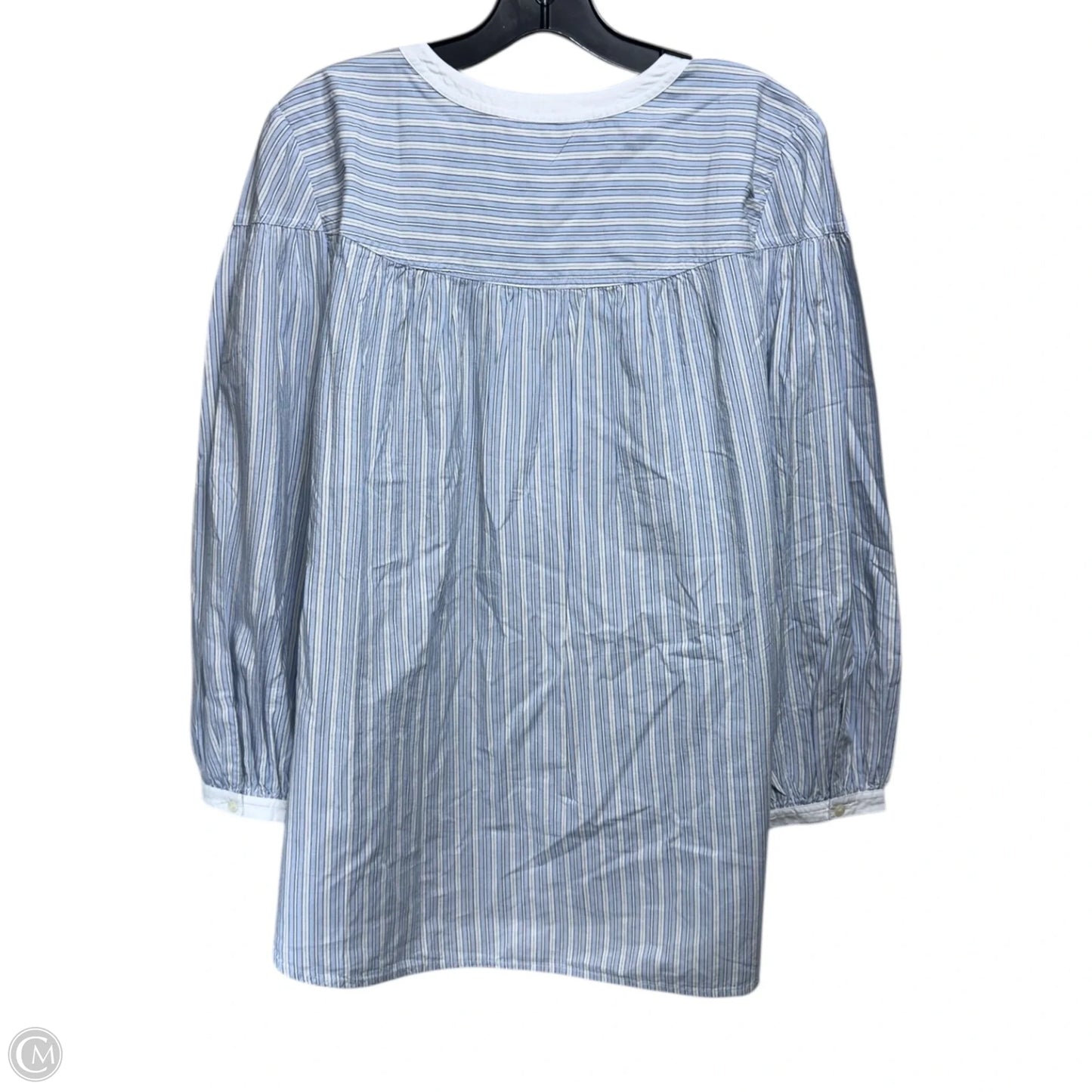 Top Long Sleeve By Loft In Striped Pattern, Size: Xl