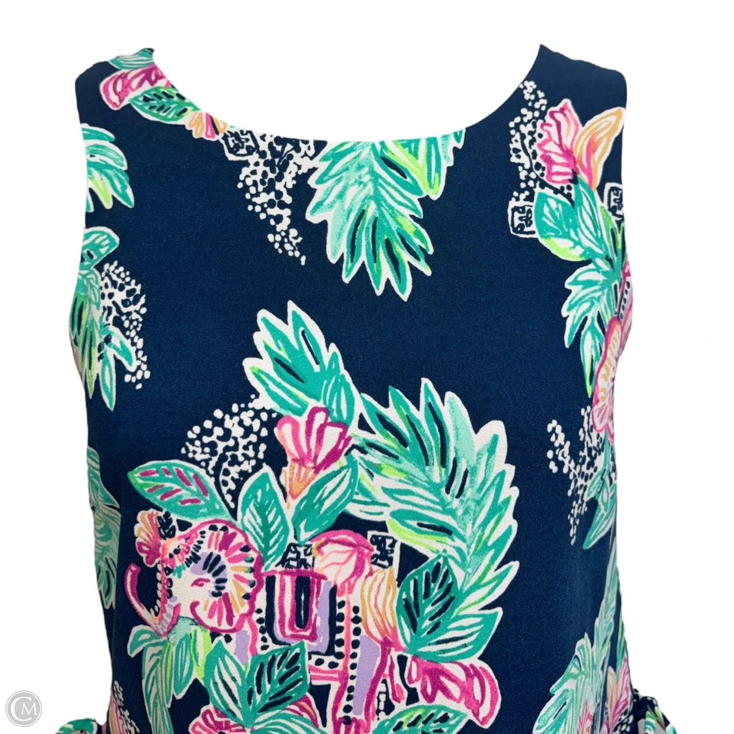 Donna Romper Dress Designer By Lilly Pulitzer In Floral Print, Size: 10