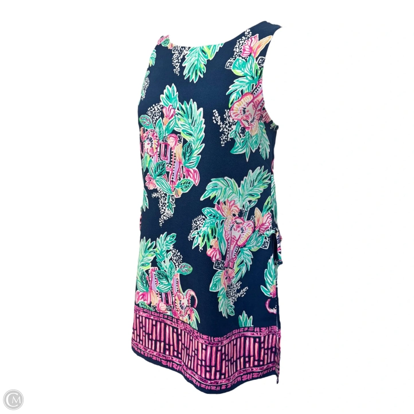 Donna Romper Dress Designer By Lilly Pulitzer In Floral Print, Size: 10