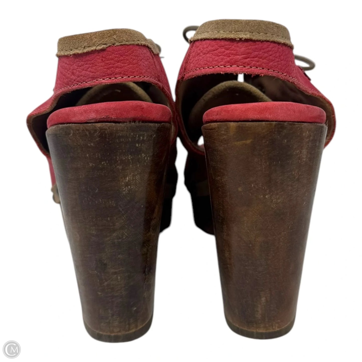 Mariel 500 Sandals Heels Platform By Cubanas In Red, Size: 9