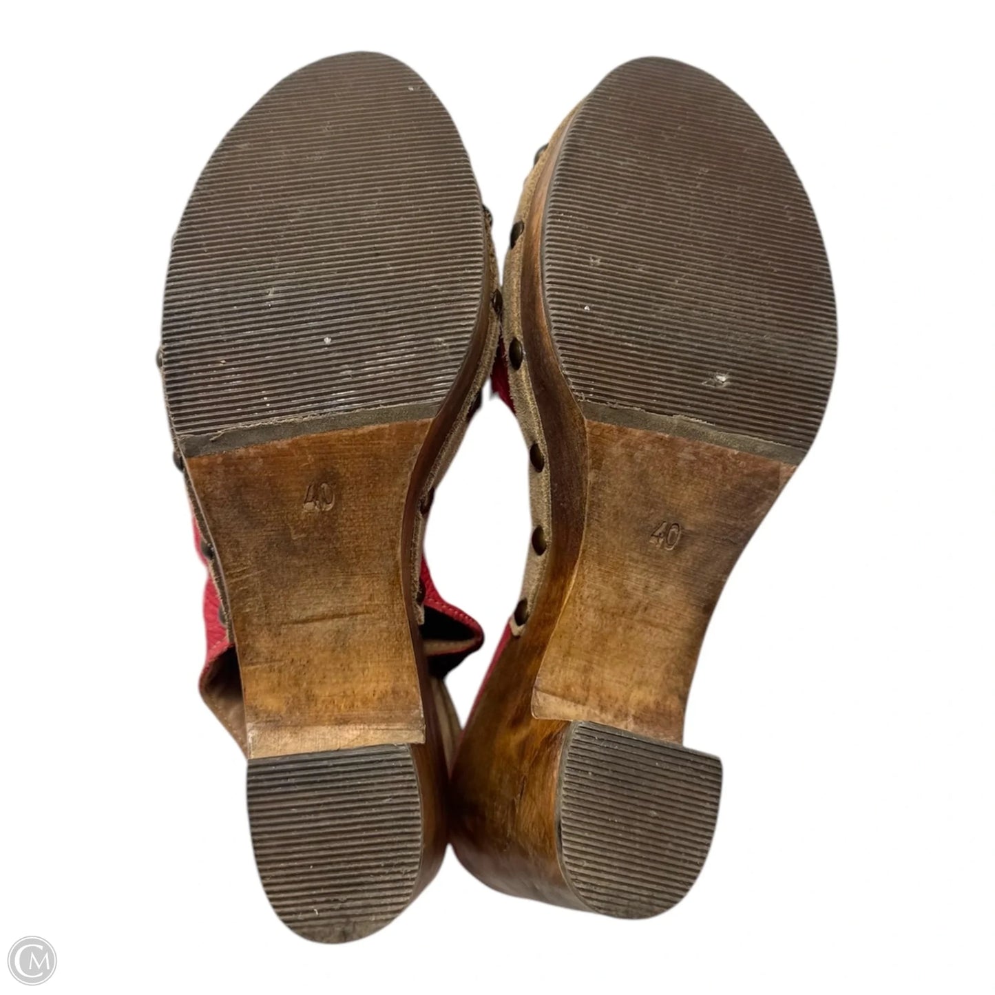 Mariel 500 Sandals Heels Platform By Cubanas In Red, Size: 9