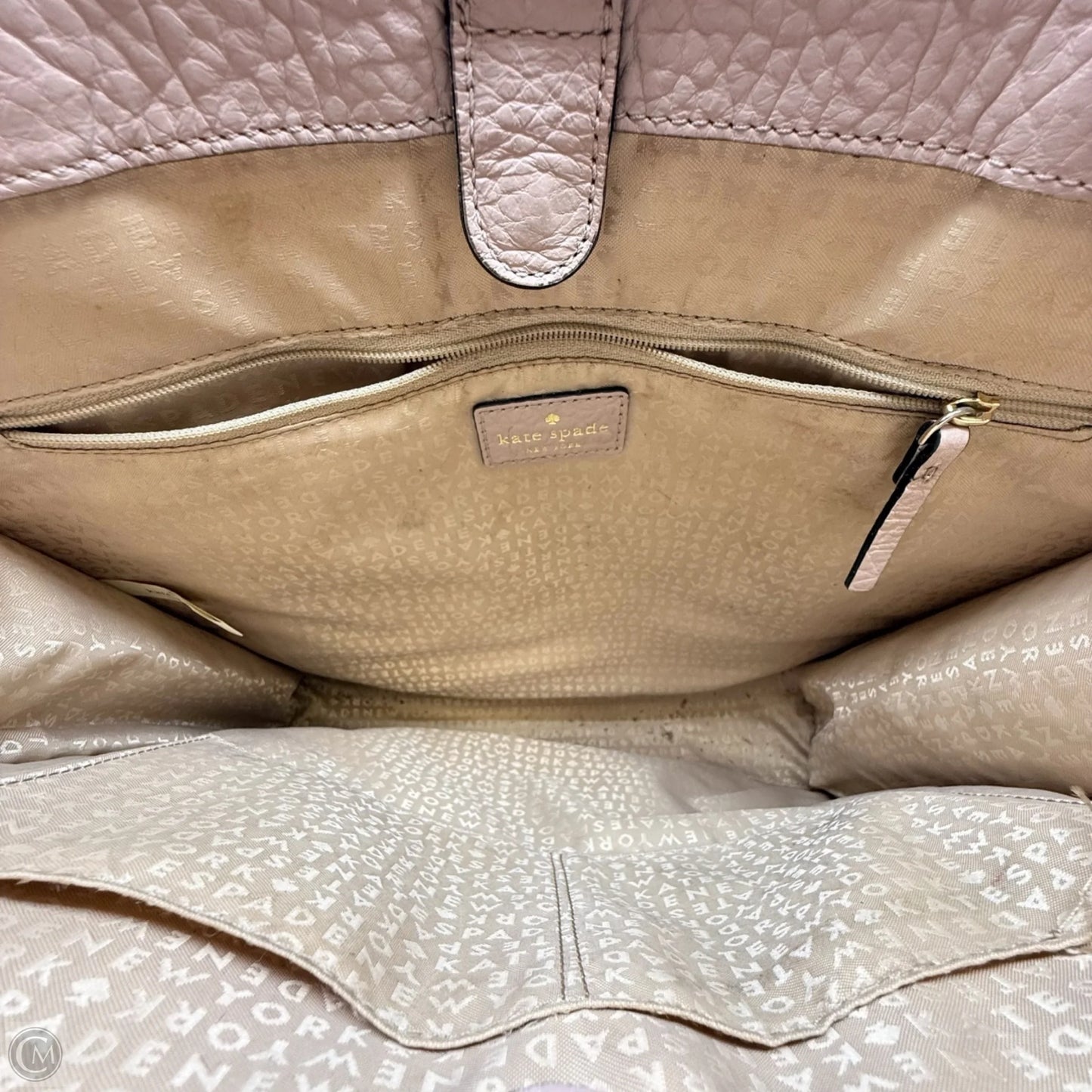 Perri Lane Bubbles Lynne Perforated Leather Tote Bag Designer By Kate Spade, Size: Large