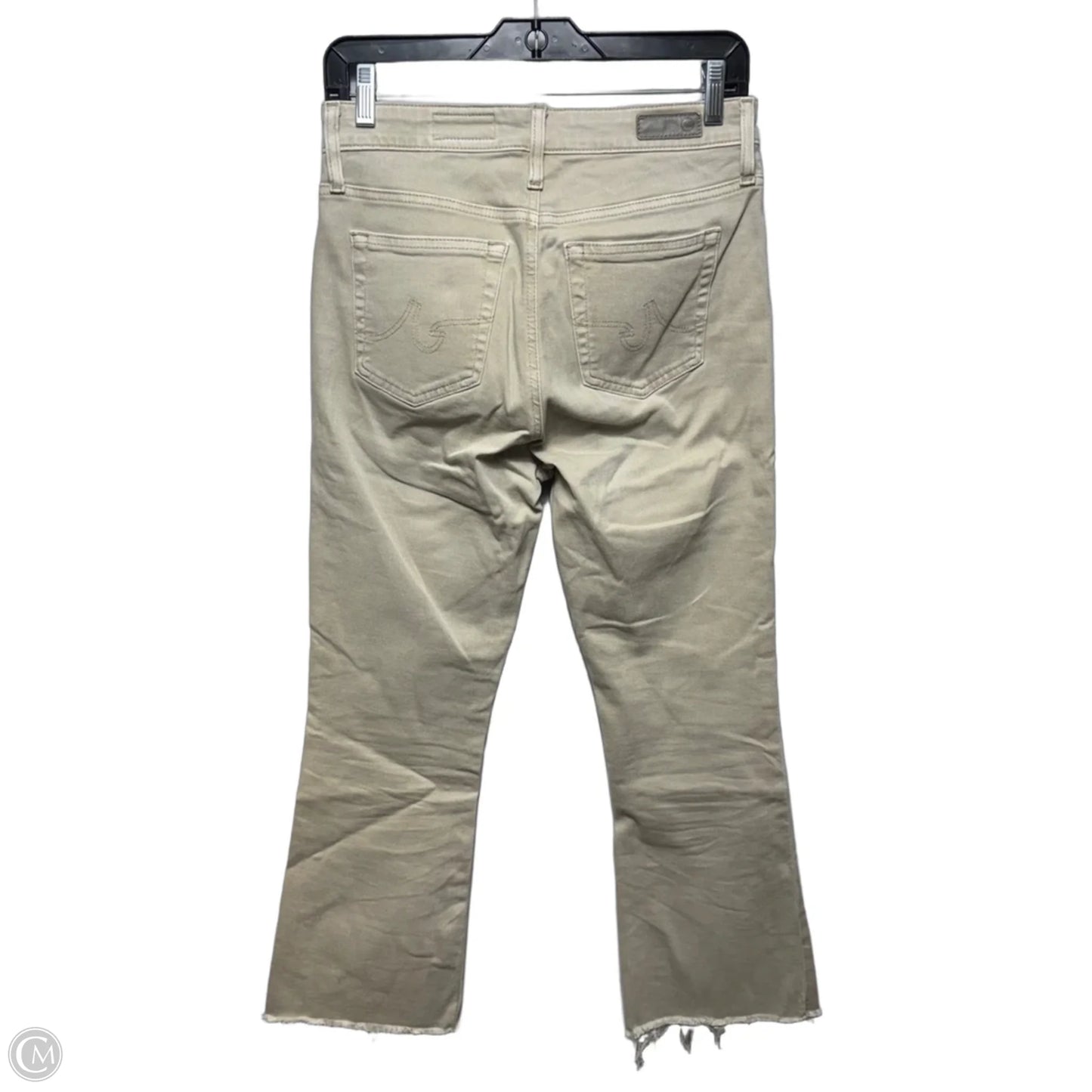 Farrah Crop Boot Jeans By Adriano Goldschmied In Tan, Size: 4/27
