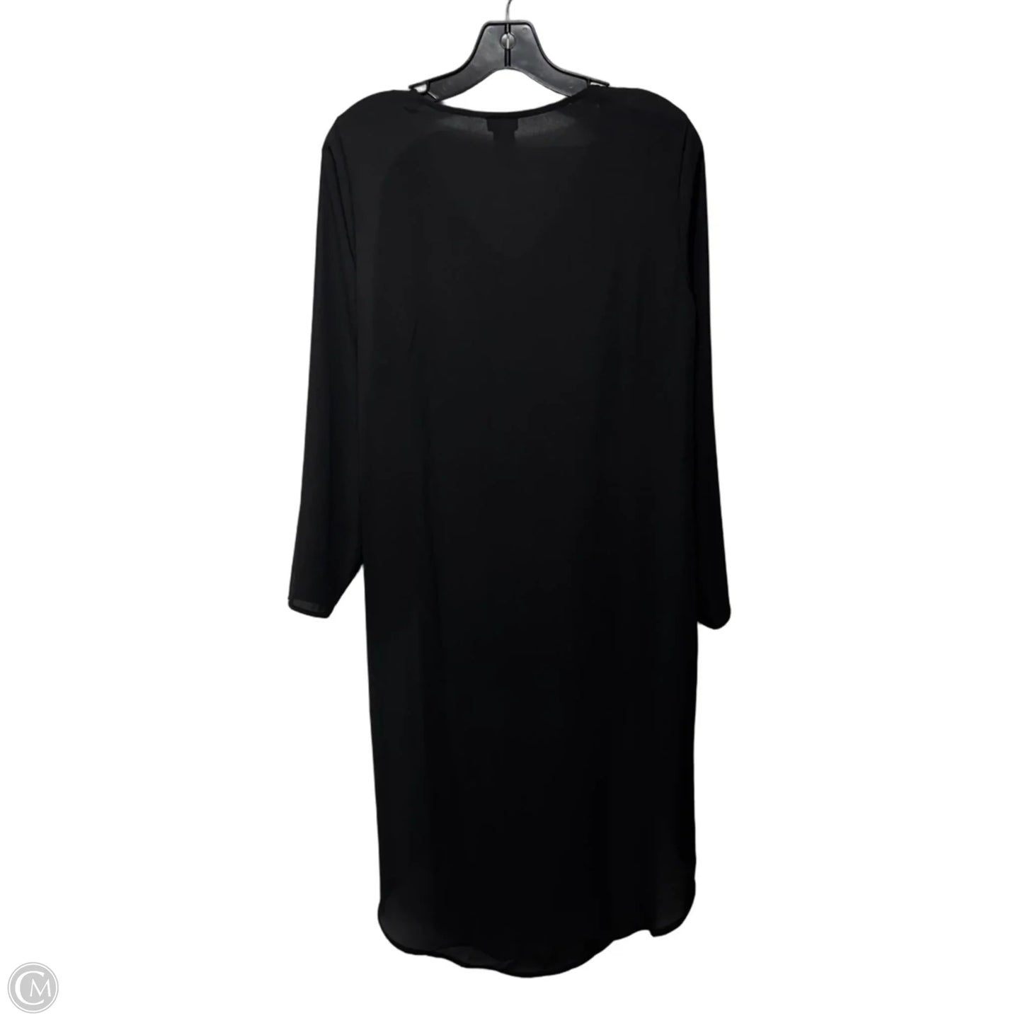 High Low Blouse Long Sleeve Drama Tunic By Chicos In Black, Size: M