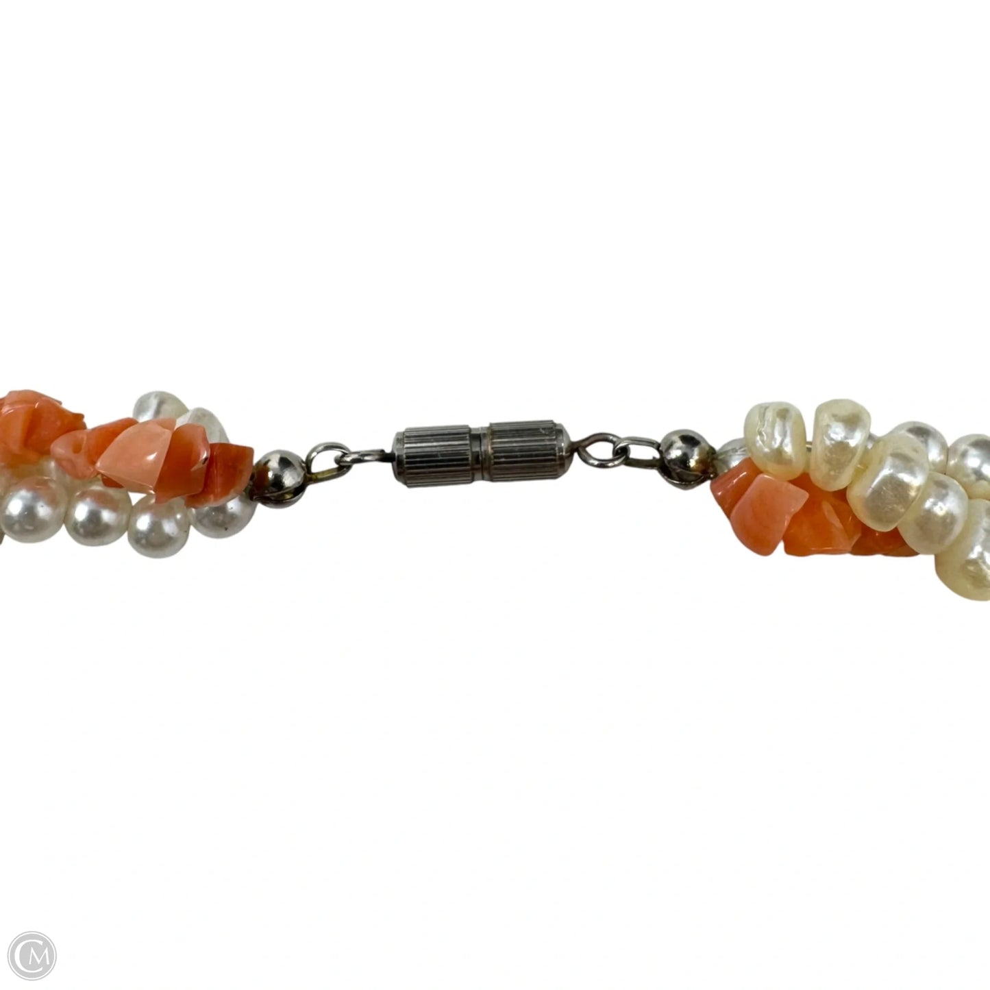 Faux Pearl Twist Collar Necklace