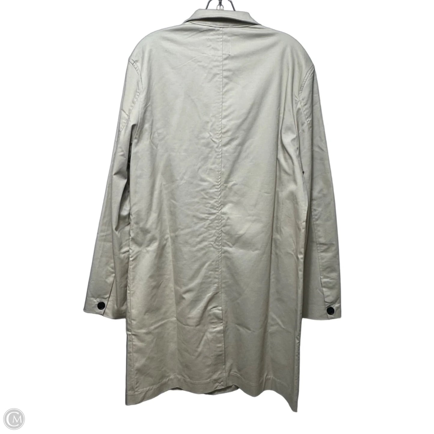 Coat Trench Coat By Industry In Beige, Size: M