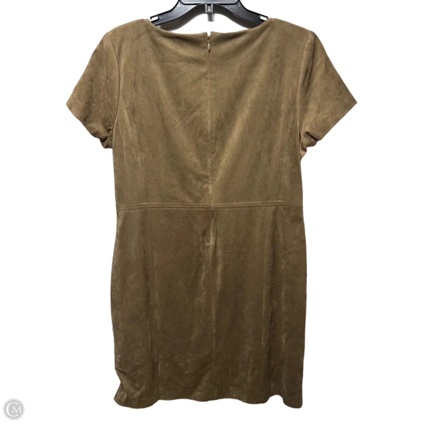 Faux Suede Dress Casual Midi By Chicos In Green, Size: 10