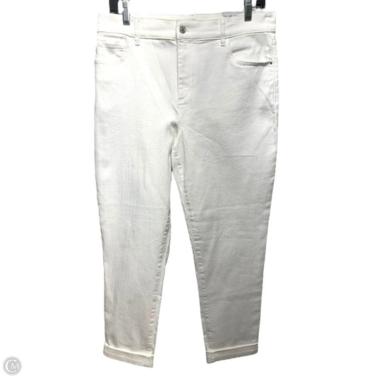The Girlfriend Mid Rise Above the Ankle Jeans By Ann Taylor In White, Size: 10