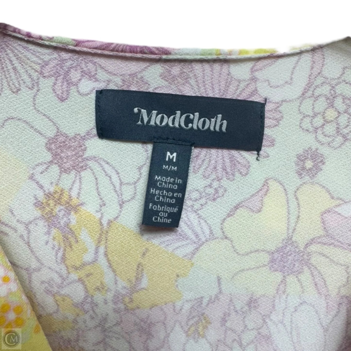 Marvelous Flower Medley Surplice Dress By Modcloth In Multi-colored, Size: M