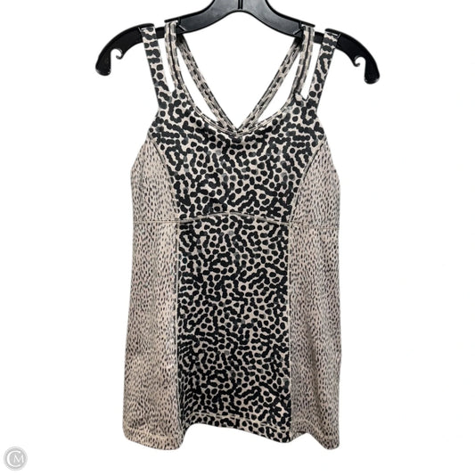 Athletic Tank Top By Lululemon In Animal Print, Size: S