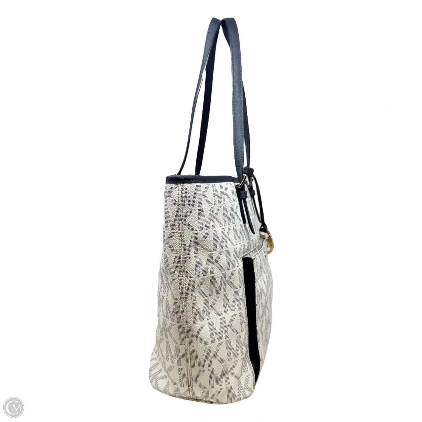 Jet Set Snap Pocket Tote By Michael By Michael Kors In Signature Canvas, Size: Large