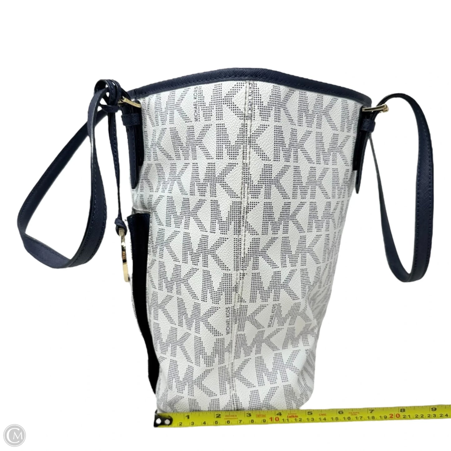 Jet Set Snap Pocket Tote By Michael By Michael Kors In Signature Canvas, Size: Large