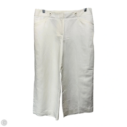 Pants Linen Blend By White House Black Market In White, Size: 6