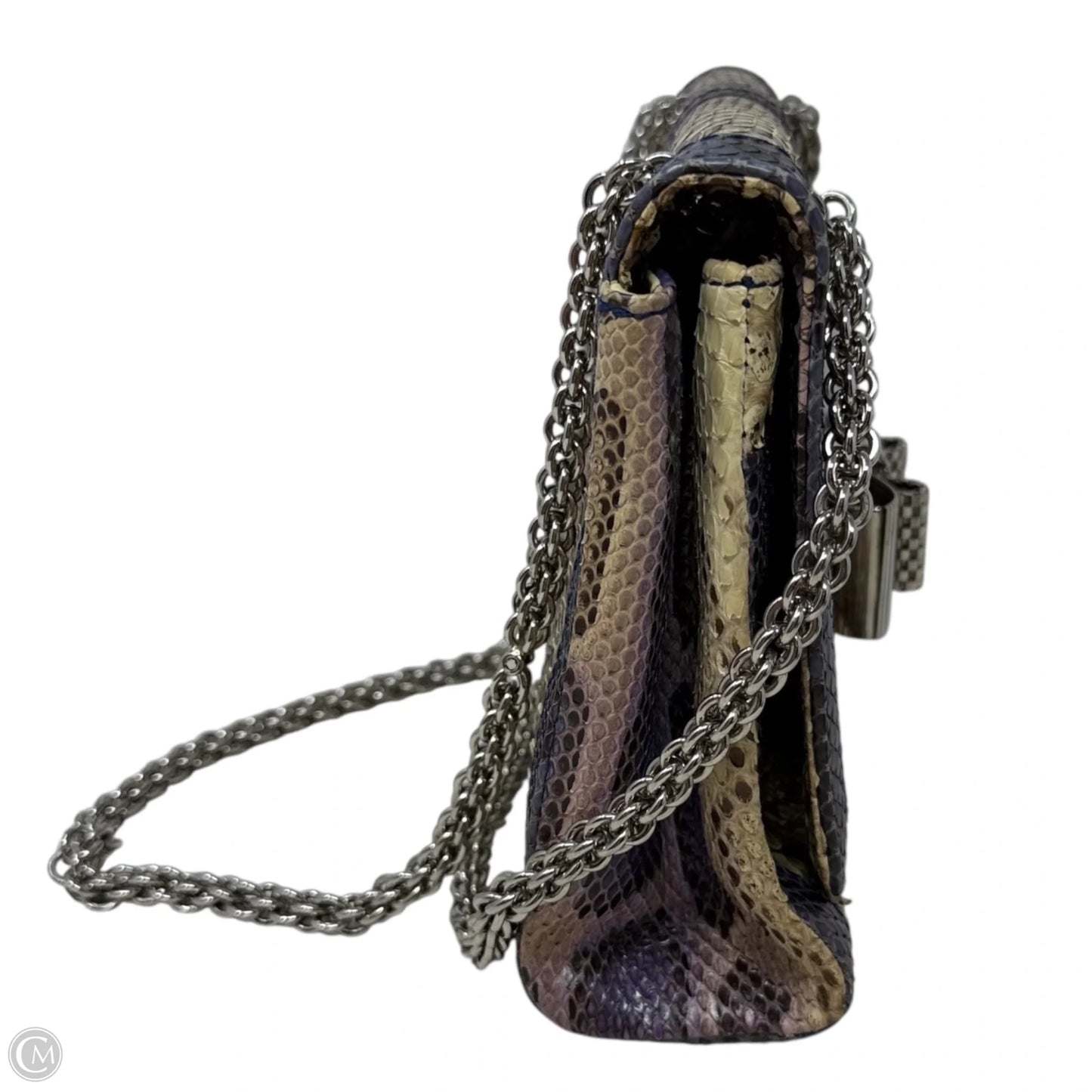 Sweet Charity Python Shoulder Bag Luxury Designer By Christian Louboutin, Size: Medium