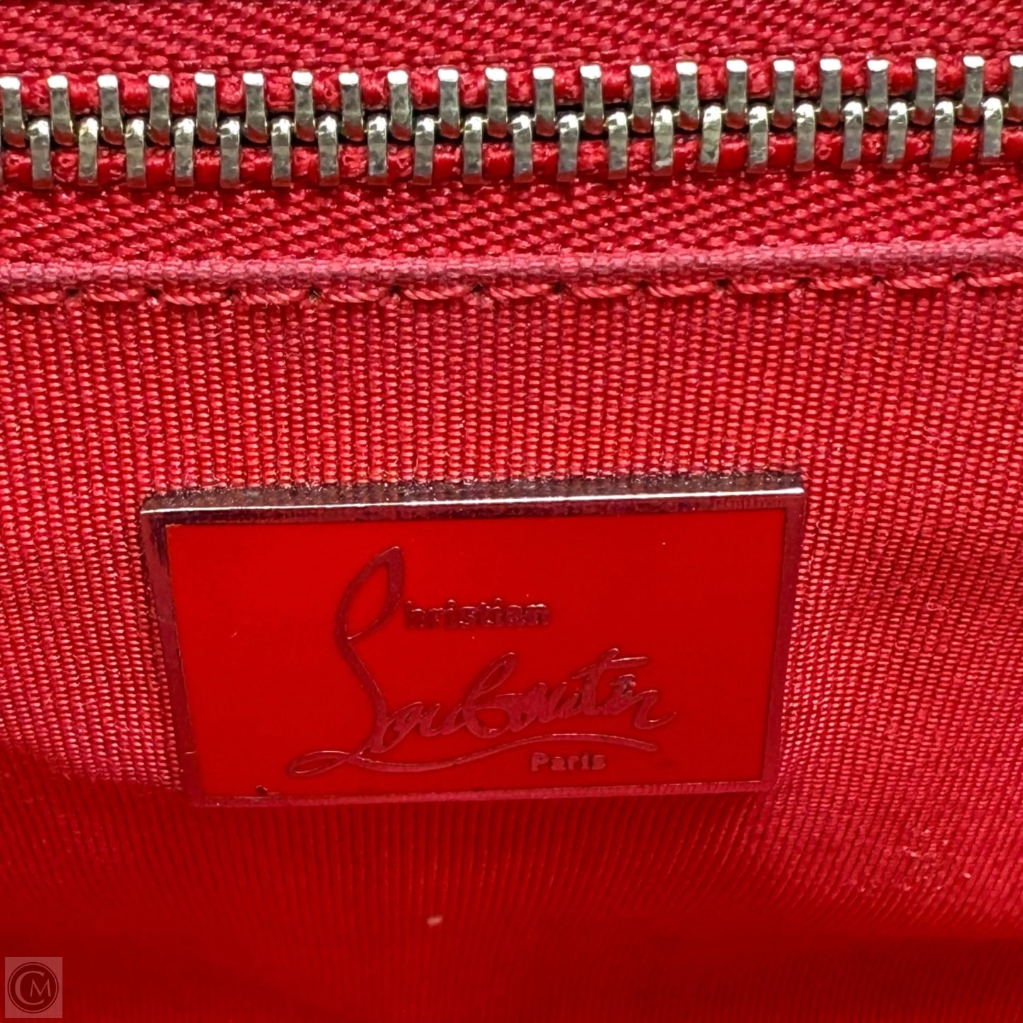 Sweet Charity Python Shoulder Bag Luxury Designer By Christian Louboutin, Size: Medium