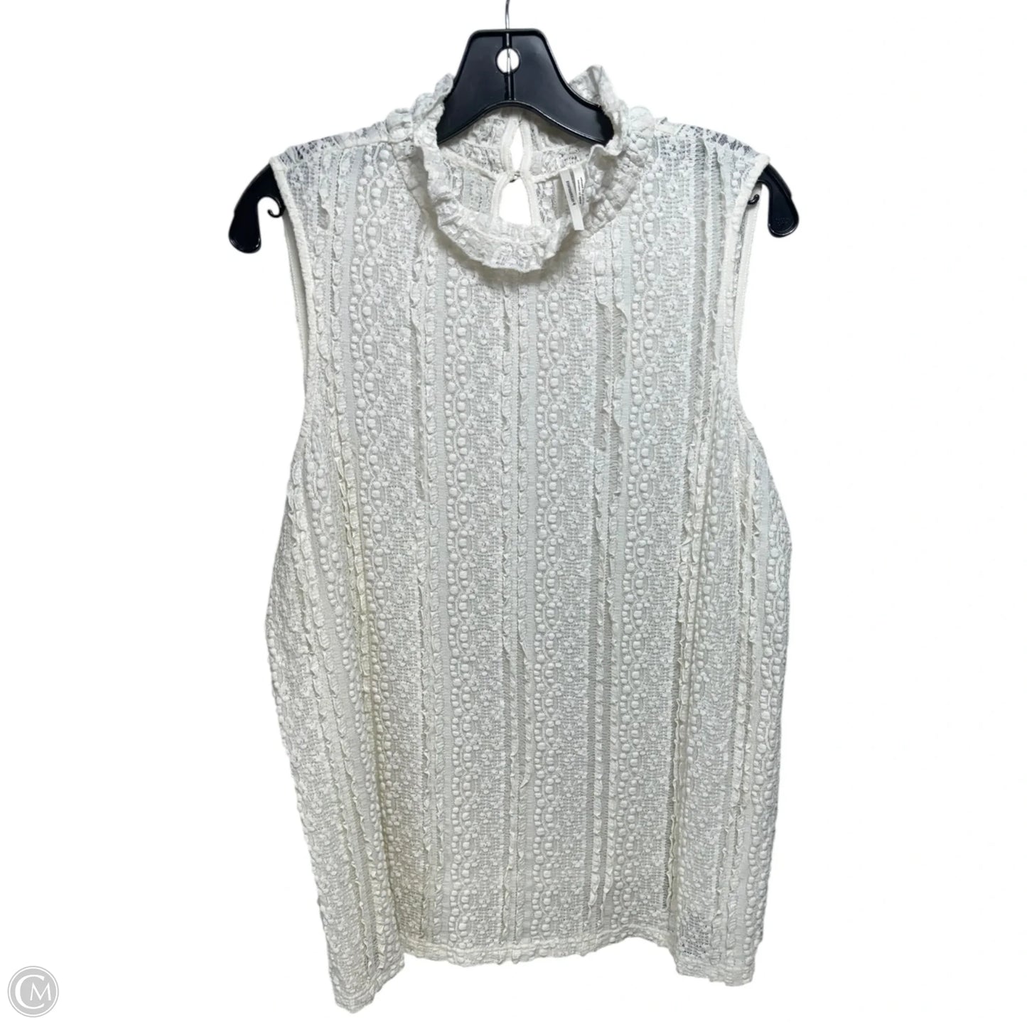 Ponce Lace Top By Anthropologie In Cream, Size: XL
