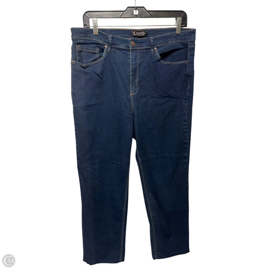 Jeans Straight By Nanette By Nanette Lepore In Blue Denim, Size: 14