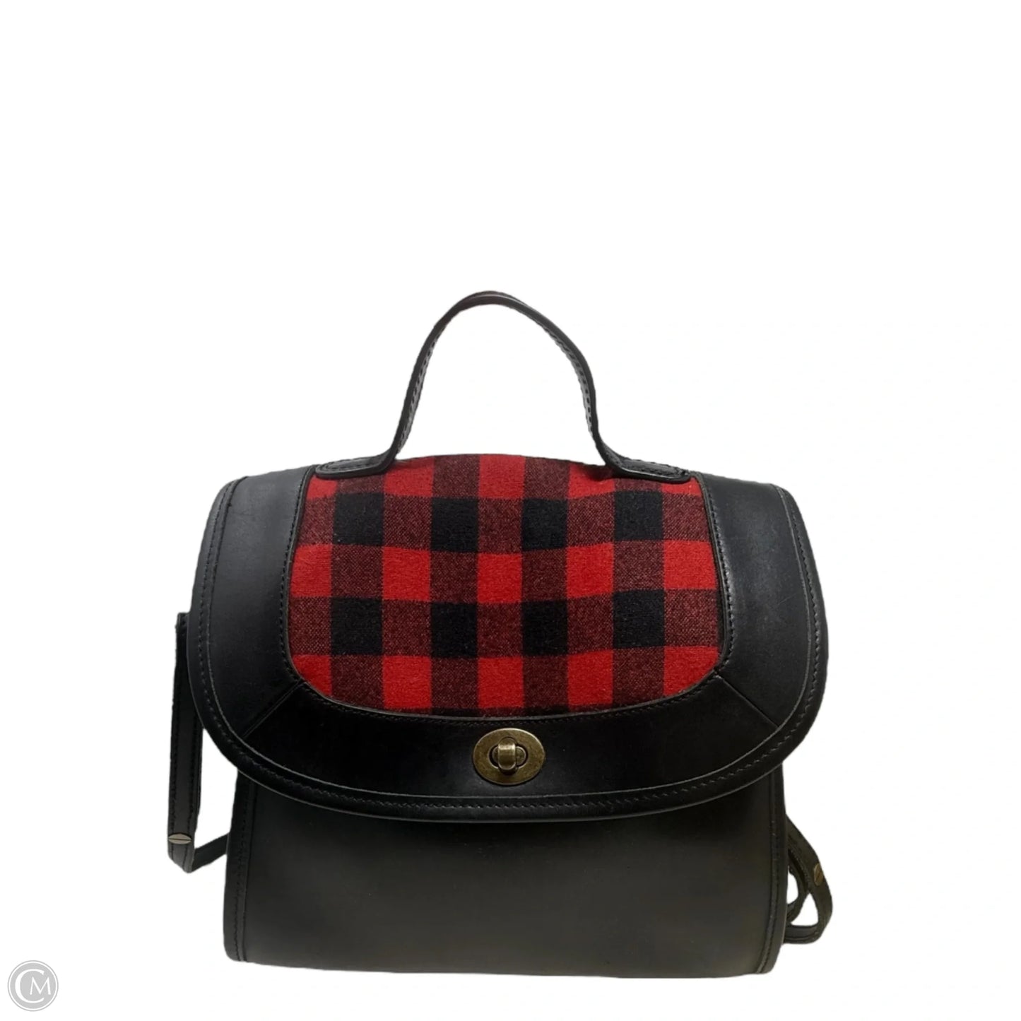 Wool & Leather Satchel By Pendleton, Size: Small
