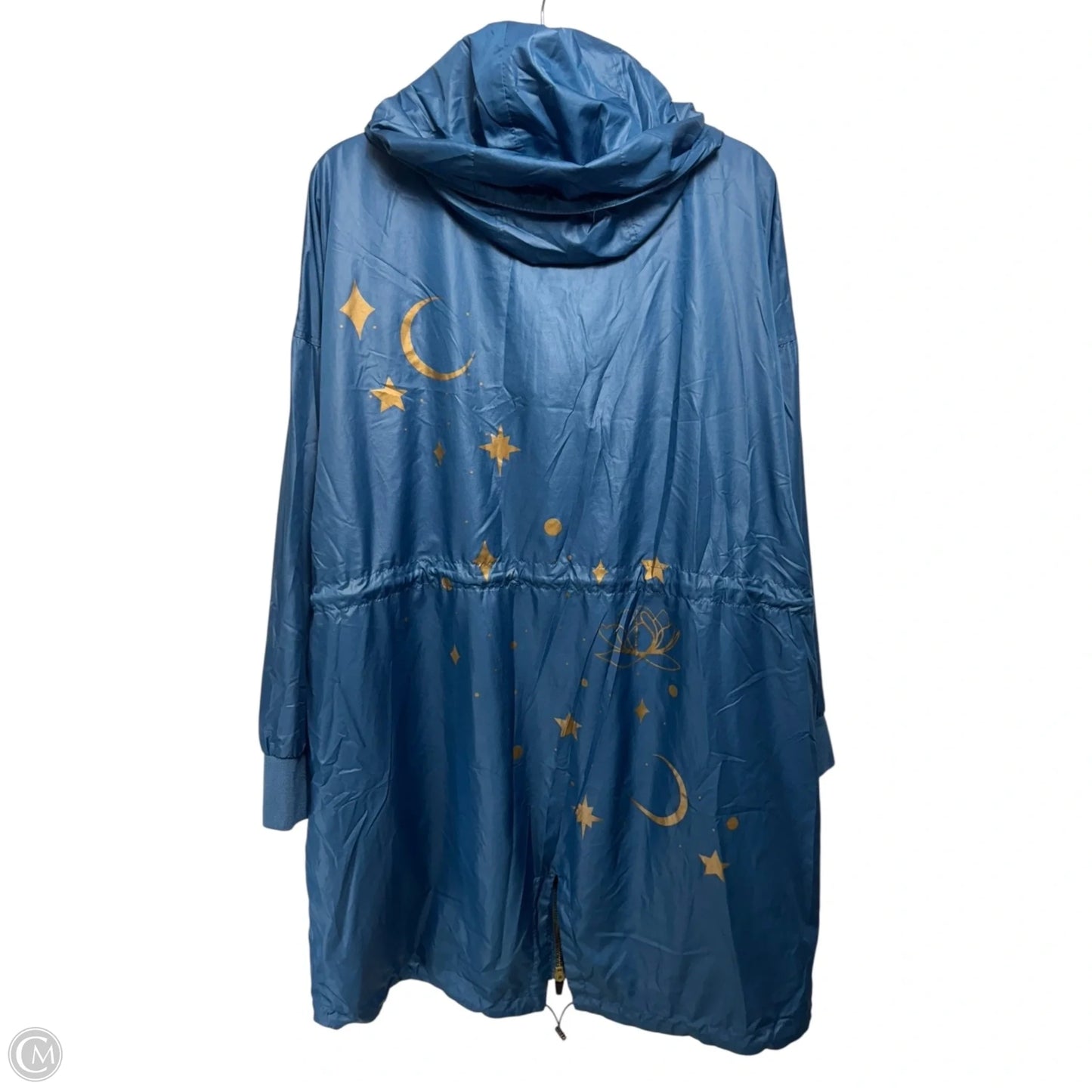 Jacket Windbreaker By Disney Store In Blue & Gold, Size: 1x