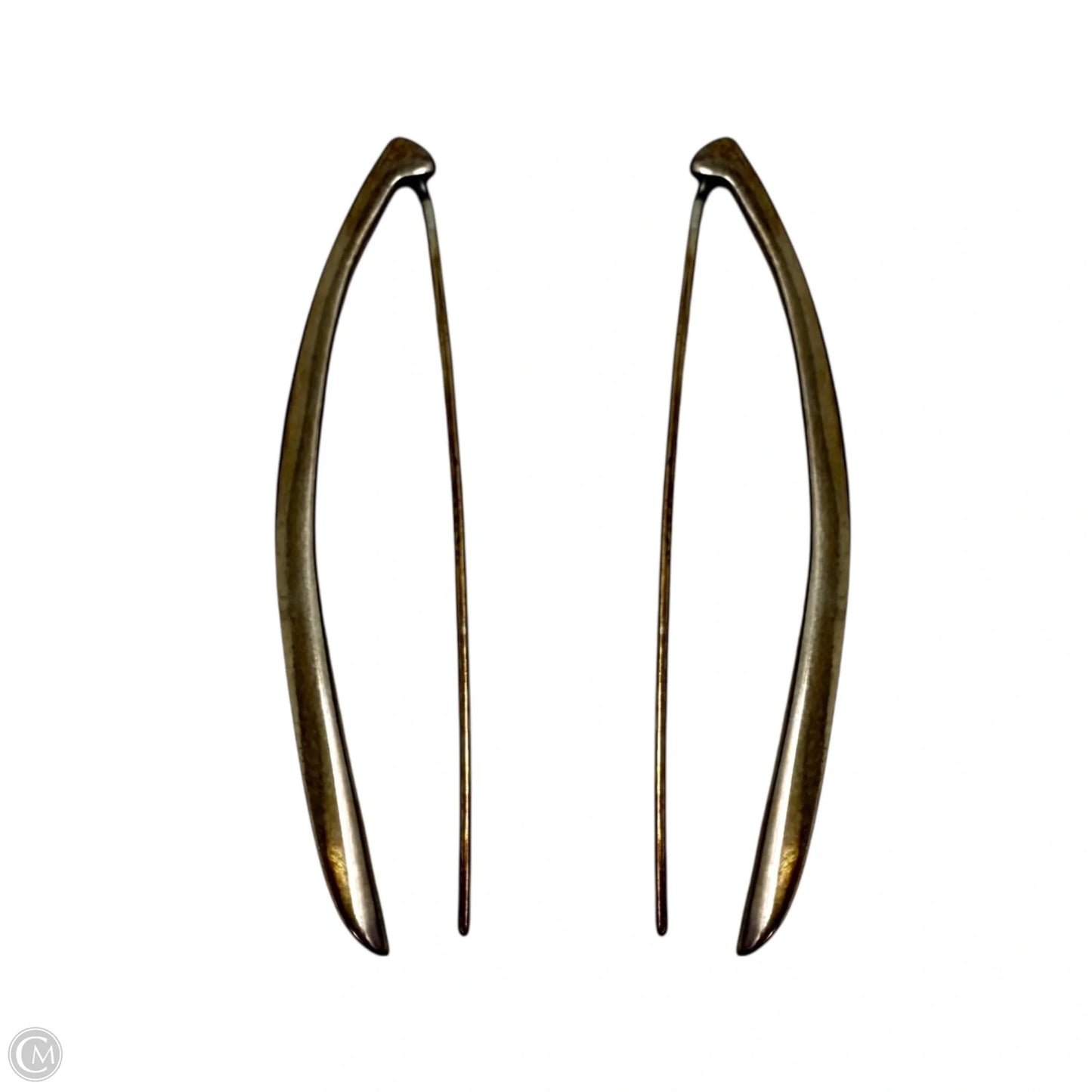 Vintage Sterling Silver 925 Oxidized Long Threader Earrings W0709 By Silpada