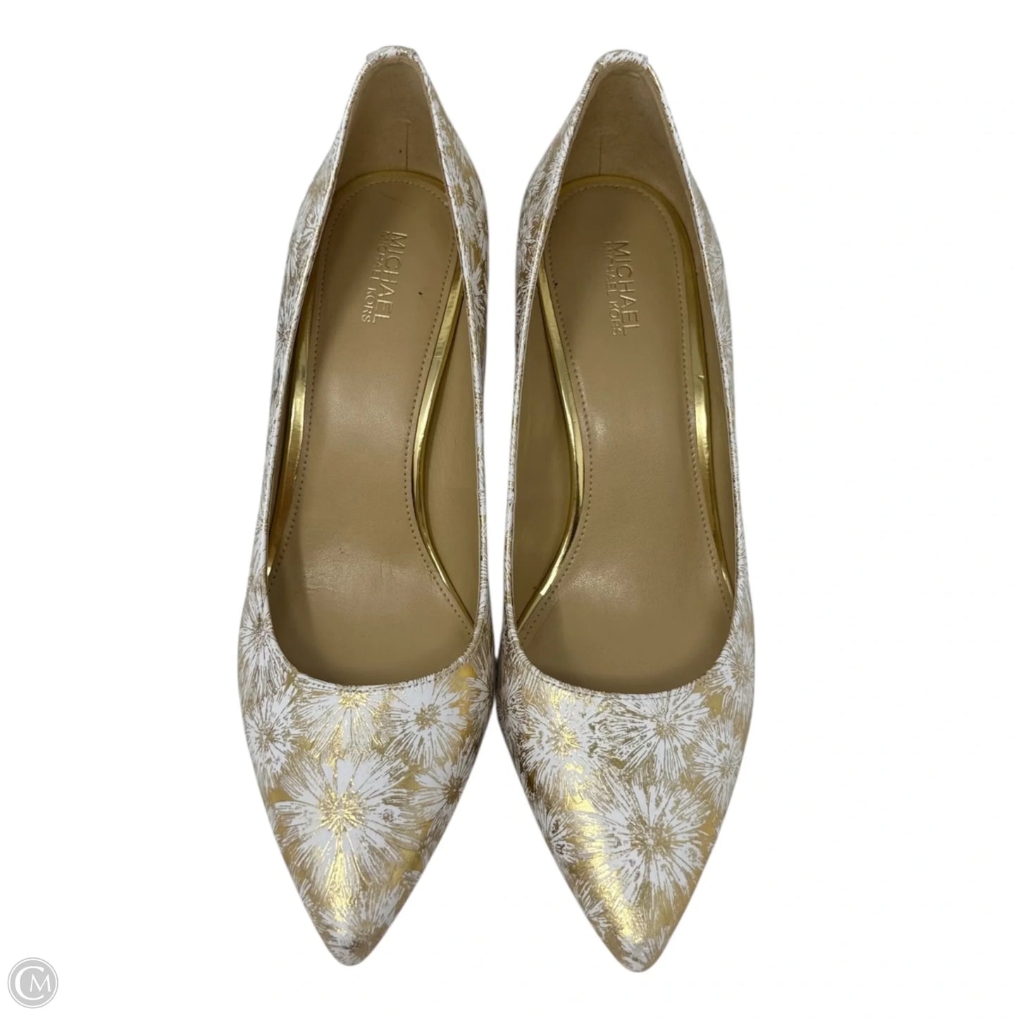 Abby Flex Pumps By Michael By Michael Kors In Gold & White, Size: 10
