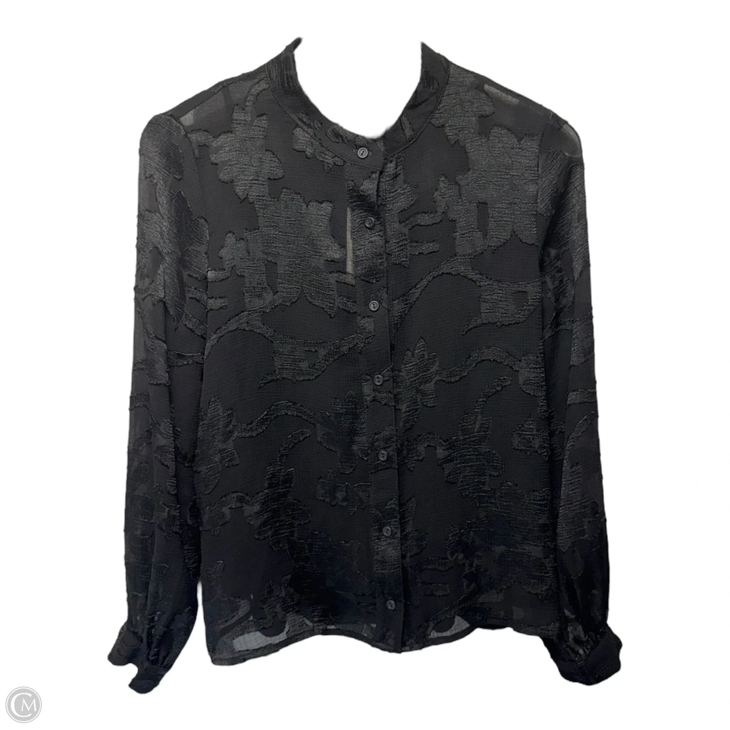 Top Long Sleeve By Amadi In Black, Size: Xs