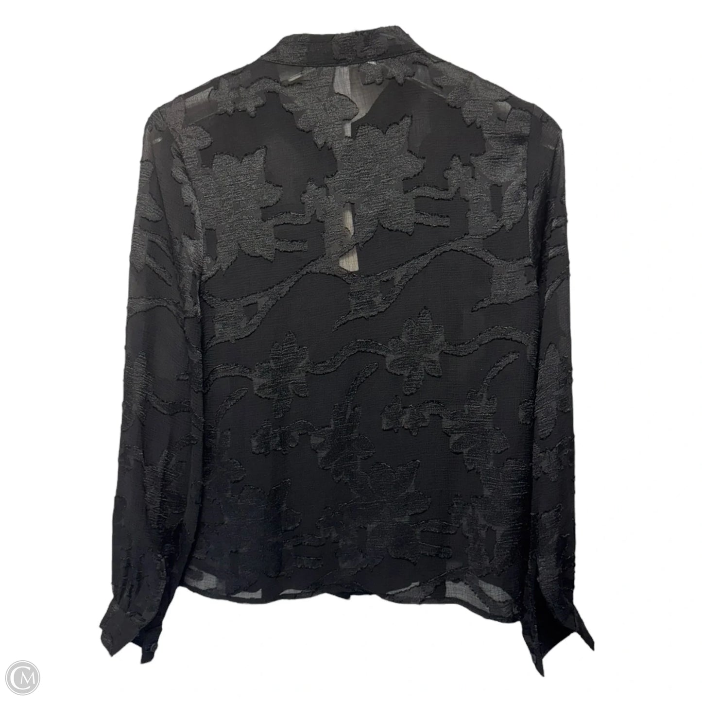 Top Long Sleeve By Amadi In Black, Size: Xs