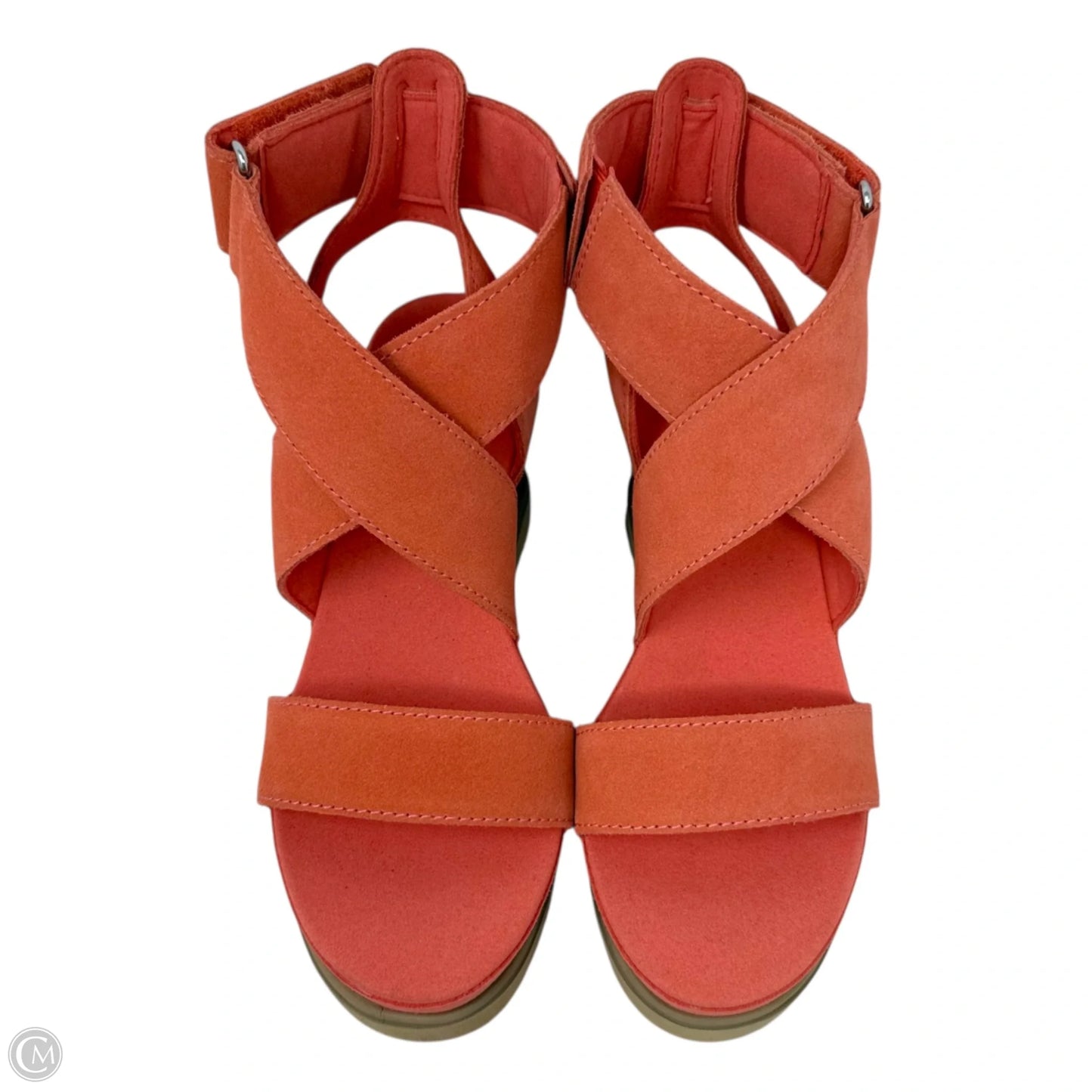 Ileana Ankle Strap Wedge Sandals Designer By Ugg In Peach, Size: 7