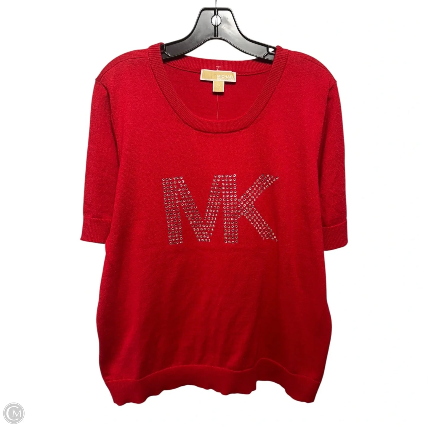 Rhinestone Sweater By Michael By Michael Kors In Red, Size: Xl