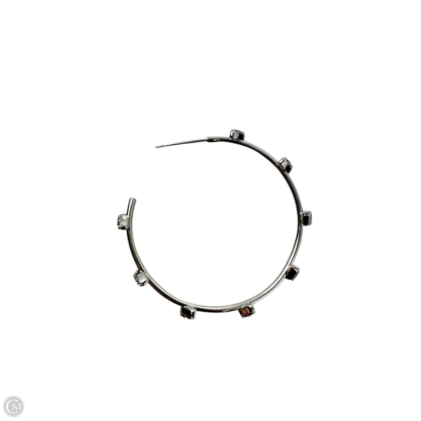 Haven Pave Heart Hoop Earrings Sterling Silver By Kendra Scott