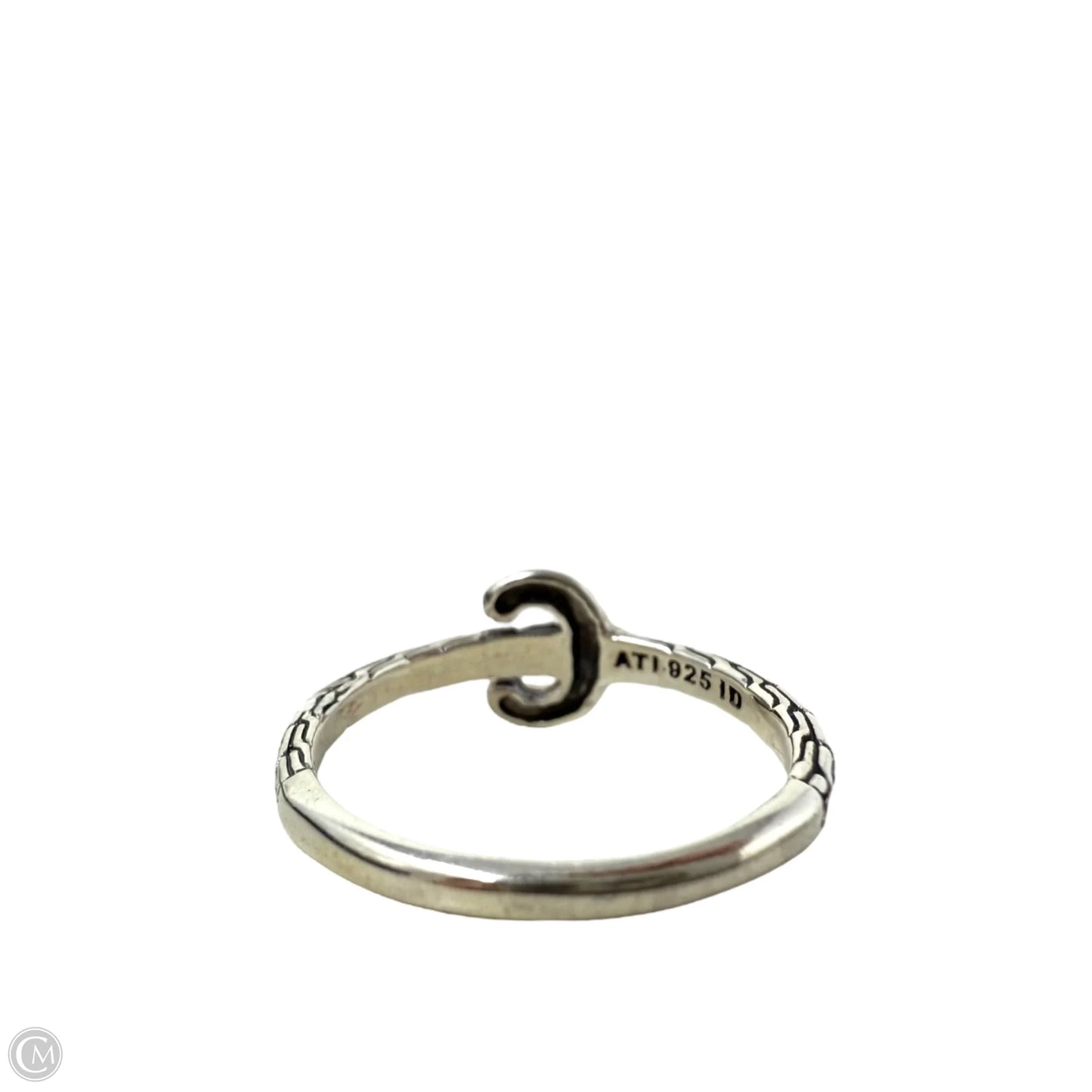 Made In Bali Sterling Silver Initial “C” Stacking Ring By Annika Witt, Size: 7