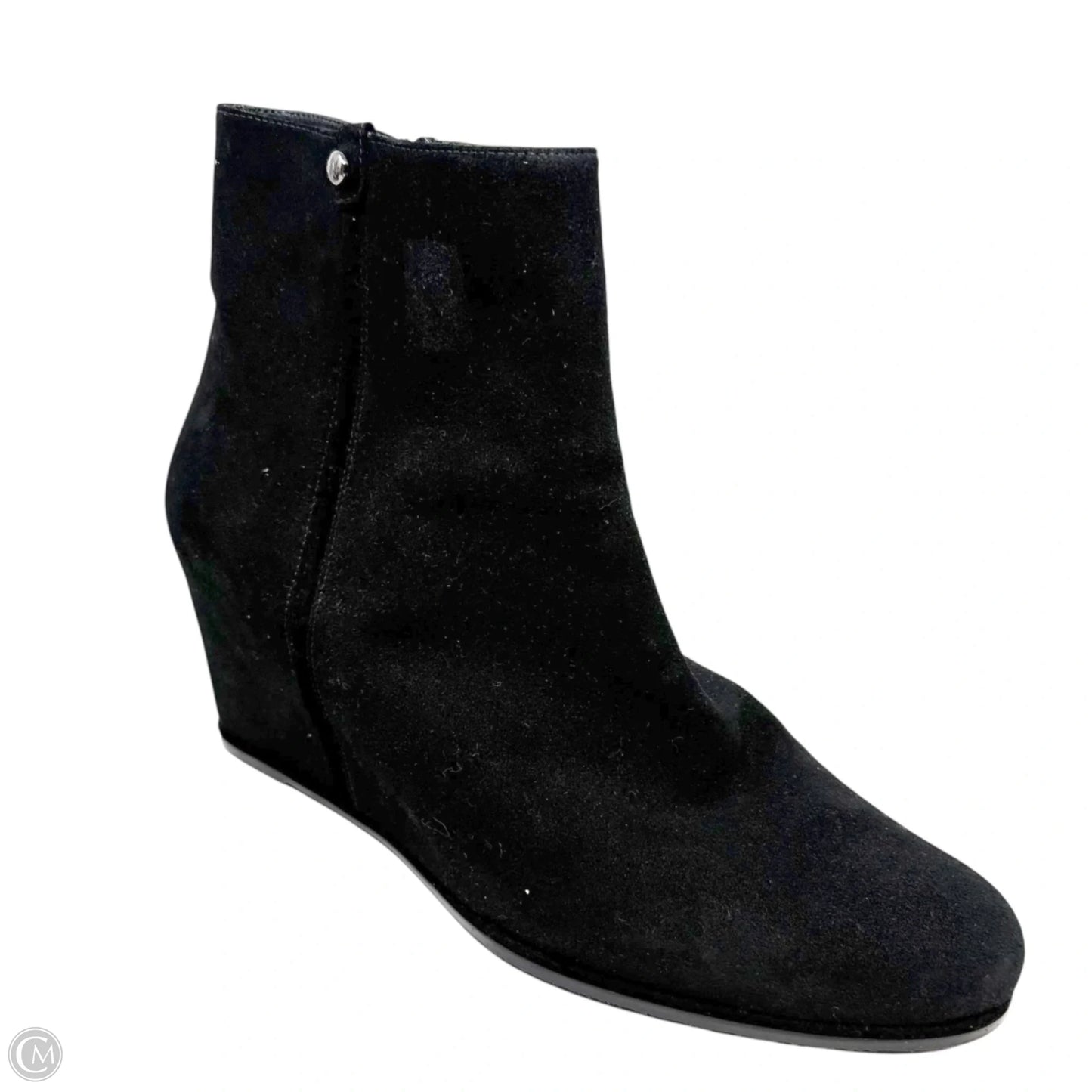 Sidetrack Wedge Boots Designer By Stuart Weitzman In Black, Size: 11.5