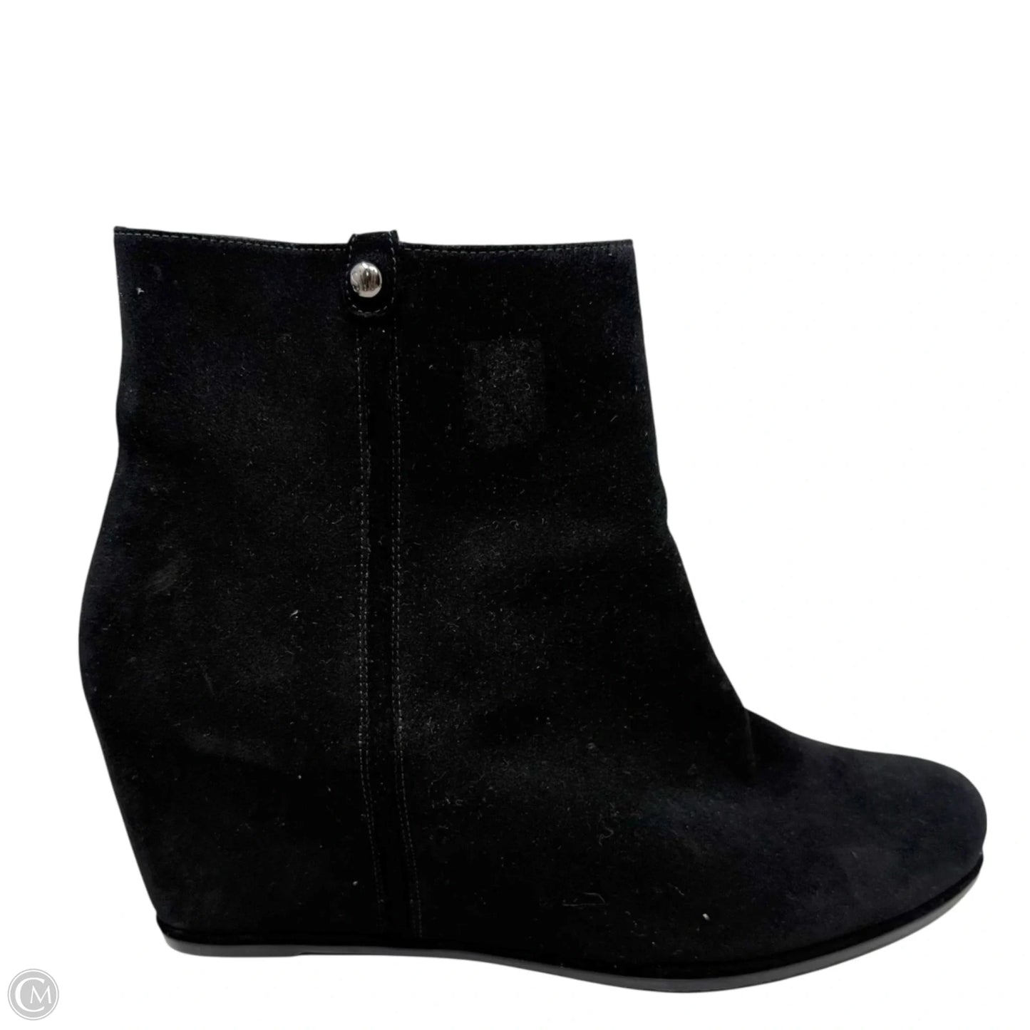 Sidetrack Wedge Boots Designer By Stuart Weitzman In Black, Size: 11.5